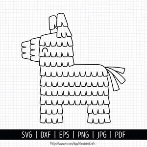Pinata SVG. Fiesta Cinco de Mayo SVG. Kids Mexican Party PNG Clipart Traditional Mexico Donkey Pinata Cut Files. Vector Cutting Machine File