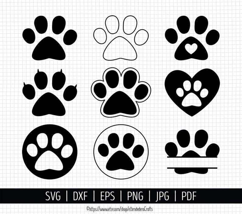 Free Free Paw Print Monogram Svg 192 SVG PNG EPS DXF File