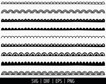 Scallop Borders | Etsy