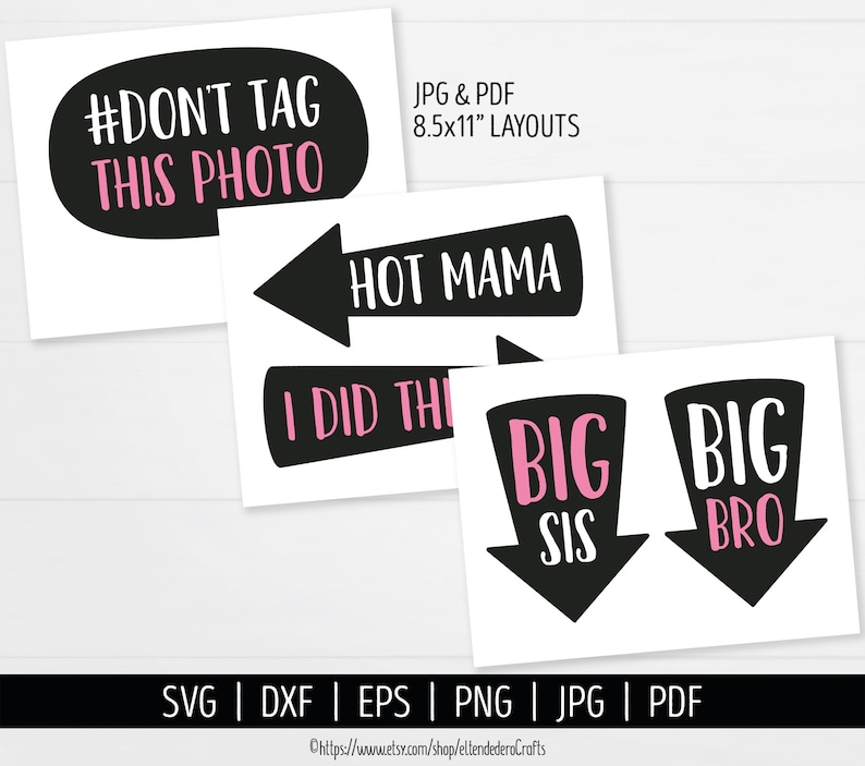 Download Party Supplies Party Decor Eps Dxf Baby Speech Bubbles Vector Cut Files Printable Girl Baby Shower Selfie Station Accessories Png Funny Baby Photo Booth Props Svg