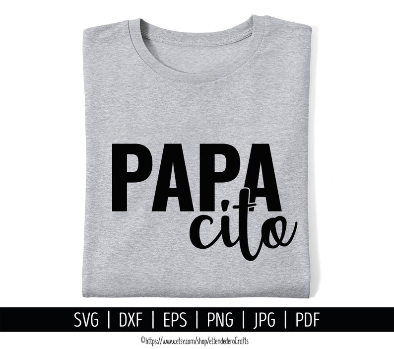 Papacito SVG. Papa Cito Cut Files. Spanish Padre PNG Clipart. - Etsy