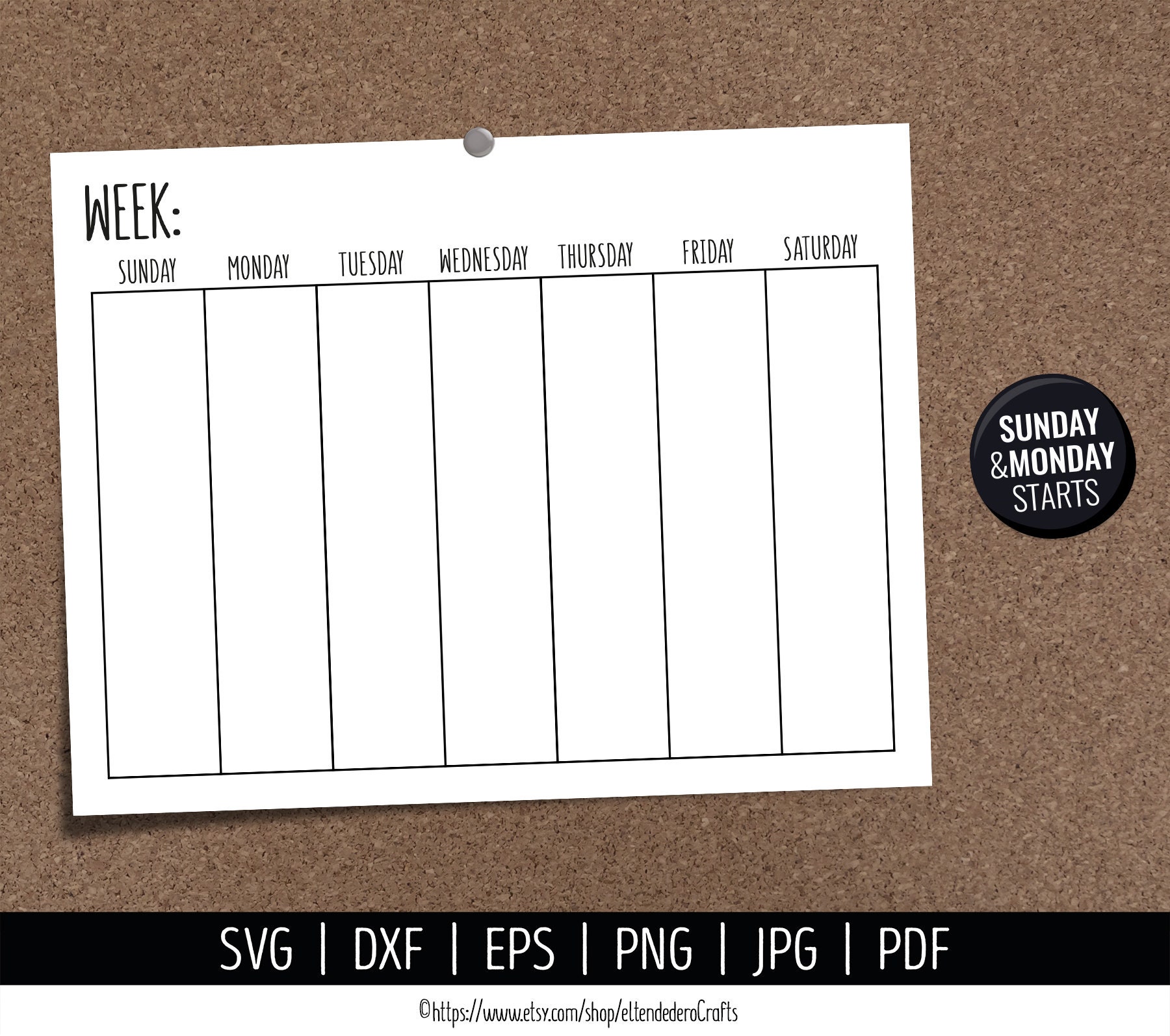 blank-calendar-svg-digital-weekly-calendar-vector-cut-files-cutting-machine-printable-farmhouse-calendar-download-week-planner-pdf-dxf-etsy