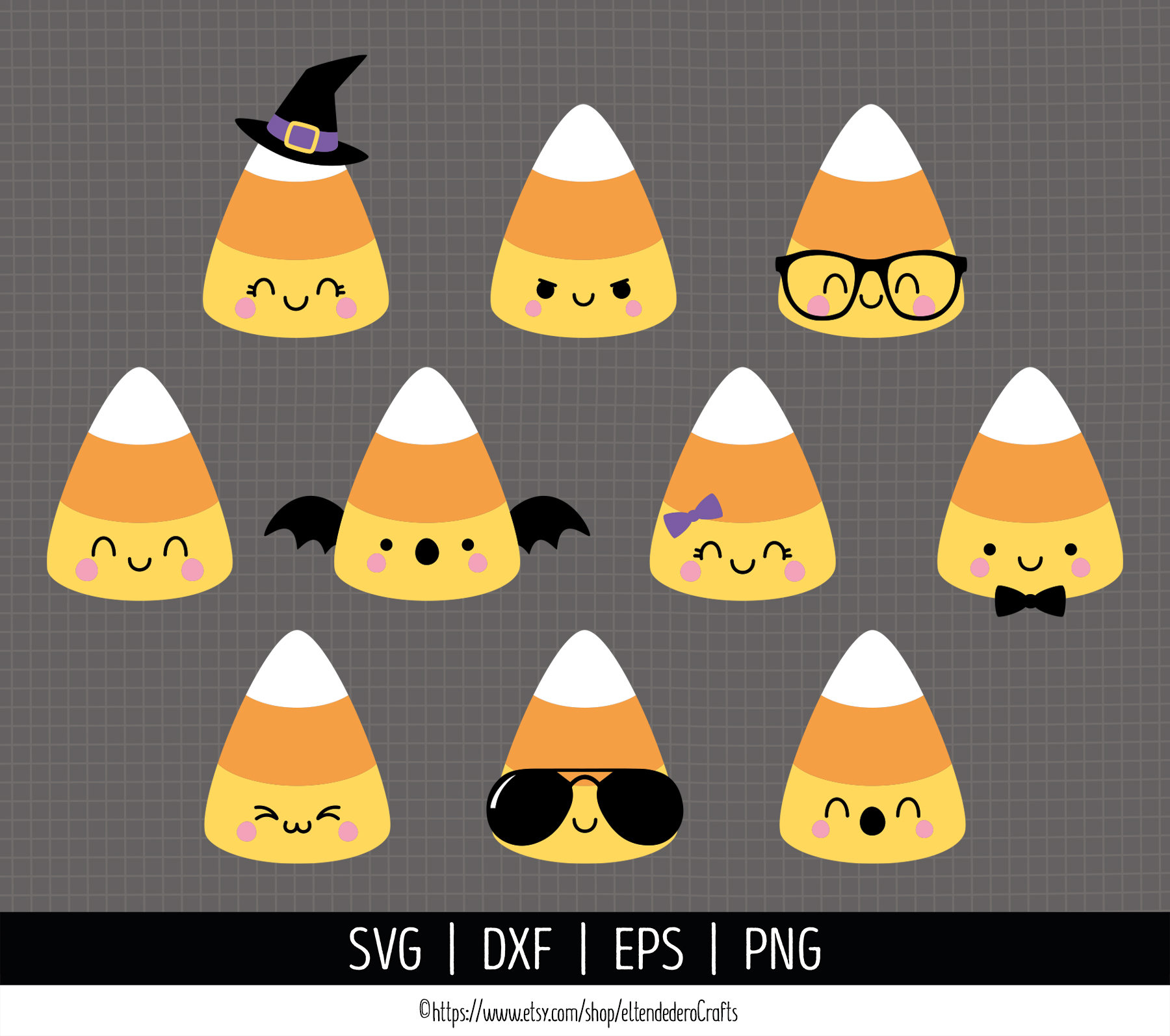 Candy Corn SVG. Kids Halloween Sweets Clipart. Cute Girl Candy - Etsy
