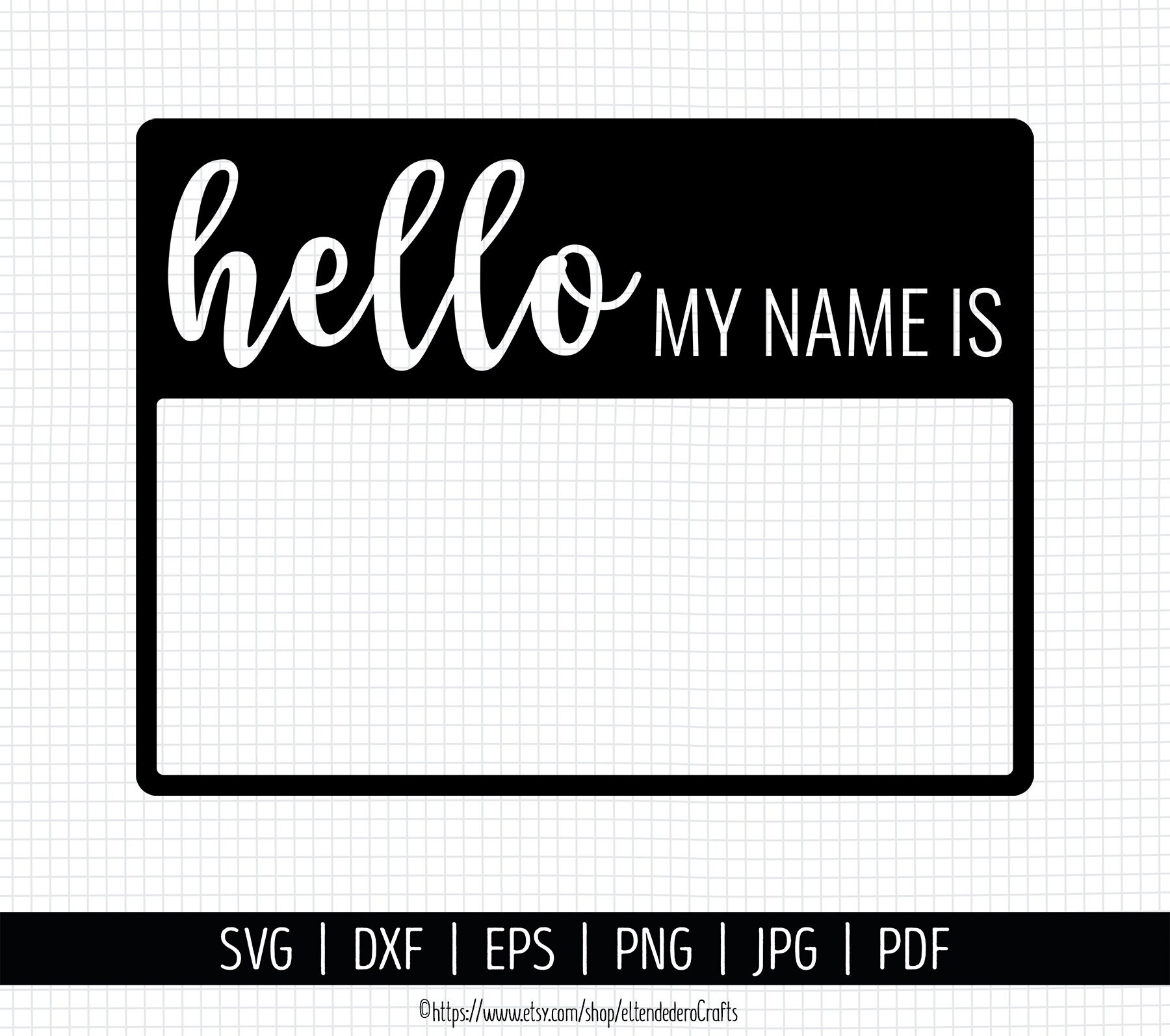 Hello My Name Is Svg Baby Name Cut Files Newborn Sign Etsy
