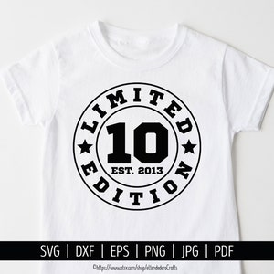 Impressionante 10 Anos de Idade 10th Aniversário Camisa Presentes para  Meninas Meninos Juventude Crianças T-Shirt Provérbios Citação Letras  Impresso Gráfico Tee Tops - AliExpress