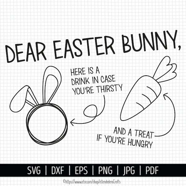 Easter Bunny Tray SVG. Carrots for the Easter Bunny Placemat. Doodle Carrot Plate Cut Files. Vector File Cutting Machine png dxf eps jpg pdf