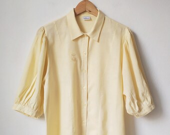 Pale yellow blouse Clearance