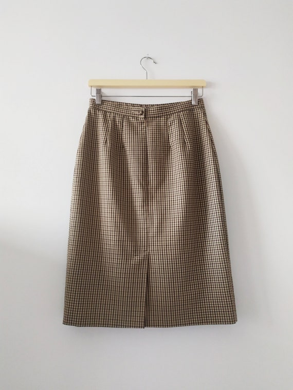 Vintage check pattern pencil skirt, 1990s, St Mic… - image 2