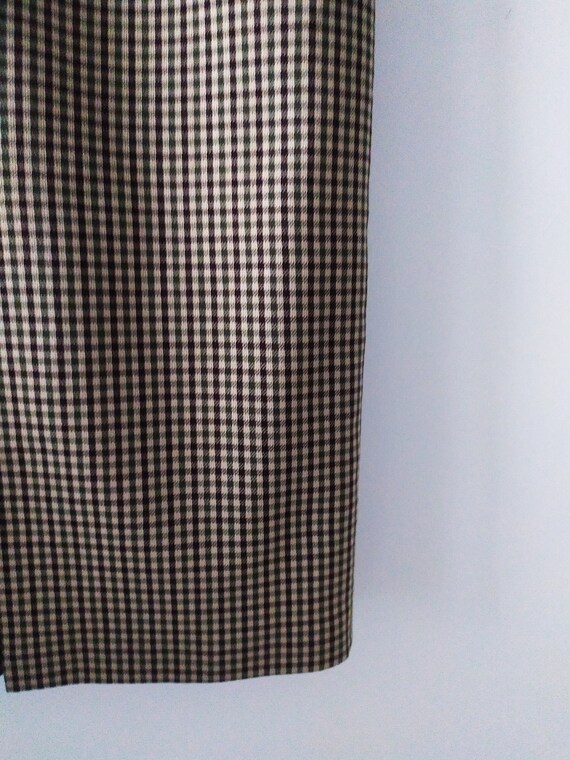 Vintage check pattern pencil skirt, 1990s, St Mic… - image 5