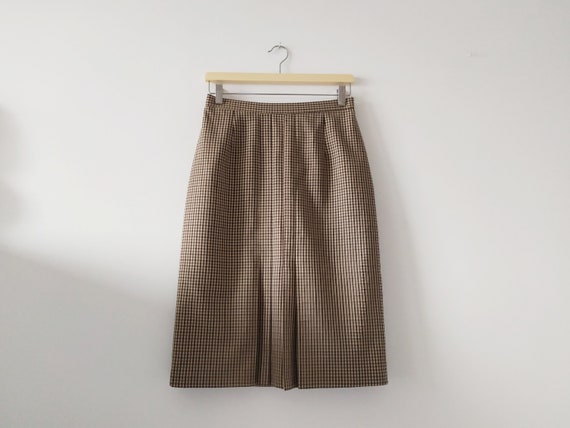 Vintage check pattern pencil skirt, 1990s, St Mic… - image 7