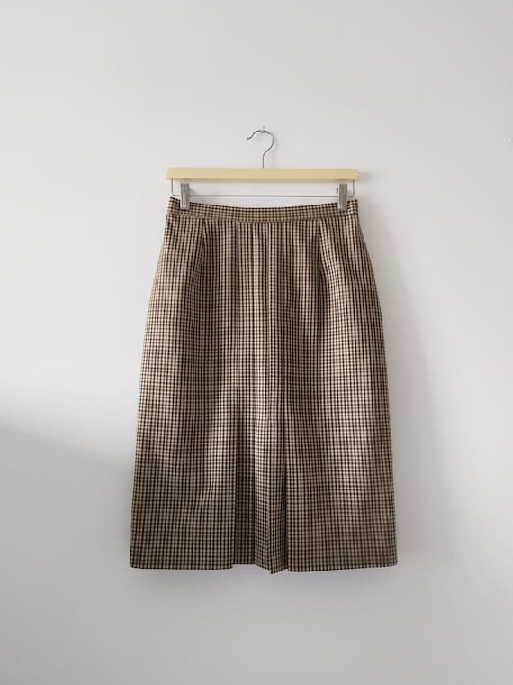 Vintage check pattern pencil skirt, 1990s, St Mic… - image 1