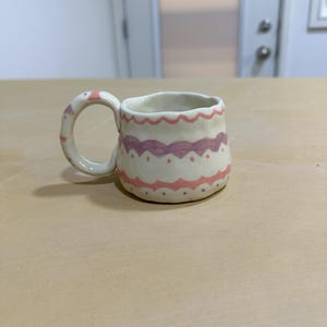 Pottery, Handmade ceramic coffee mug, Stoneware mug with handle