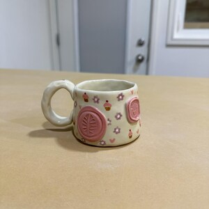 Pottery, Handmade ceramic coffee mug, Stoneware mug with handle