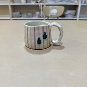Pottery, Handmade ceramic coffee mug, Stoneware mug with handle