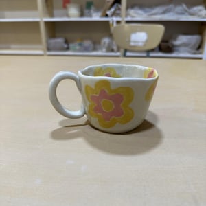 Pottery, Handmade ceramic coffee mug, Stoneware mug with handle