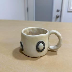 Pottery, Handmade ceramic coffee mug, Stoneware mug with handle