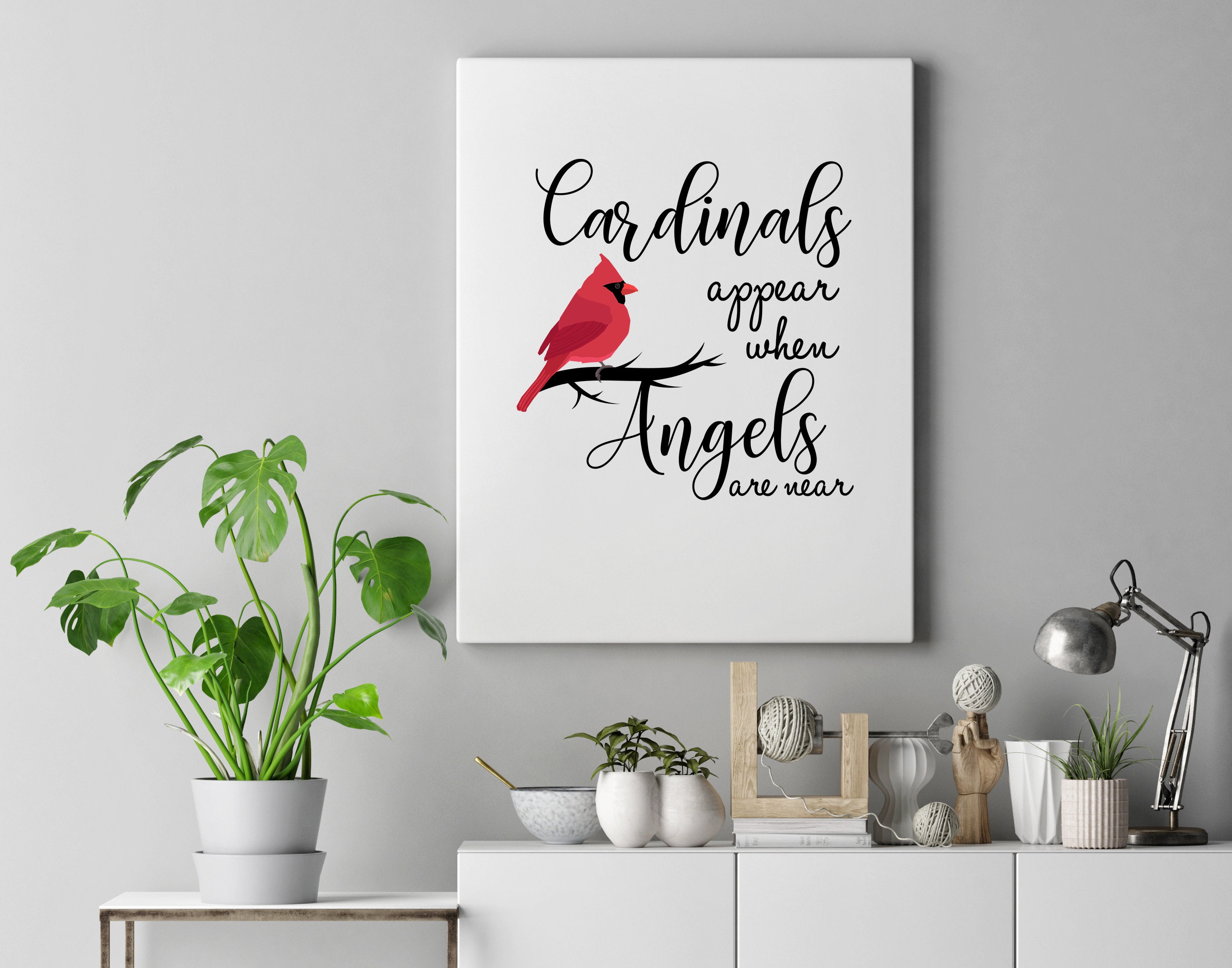 Cardinals Appear When Angels Are Near SVG/PNG Red Cardinal From Heaven