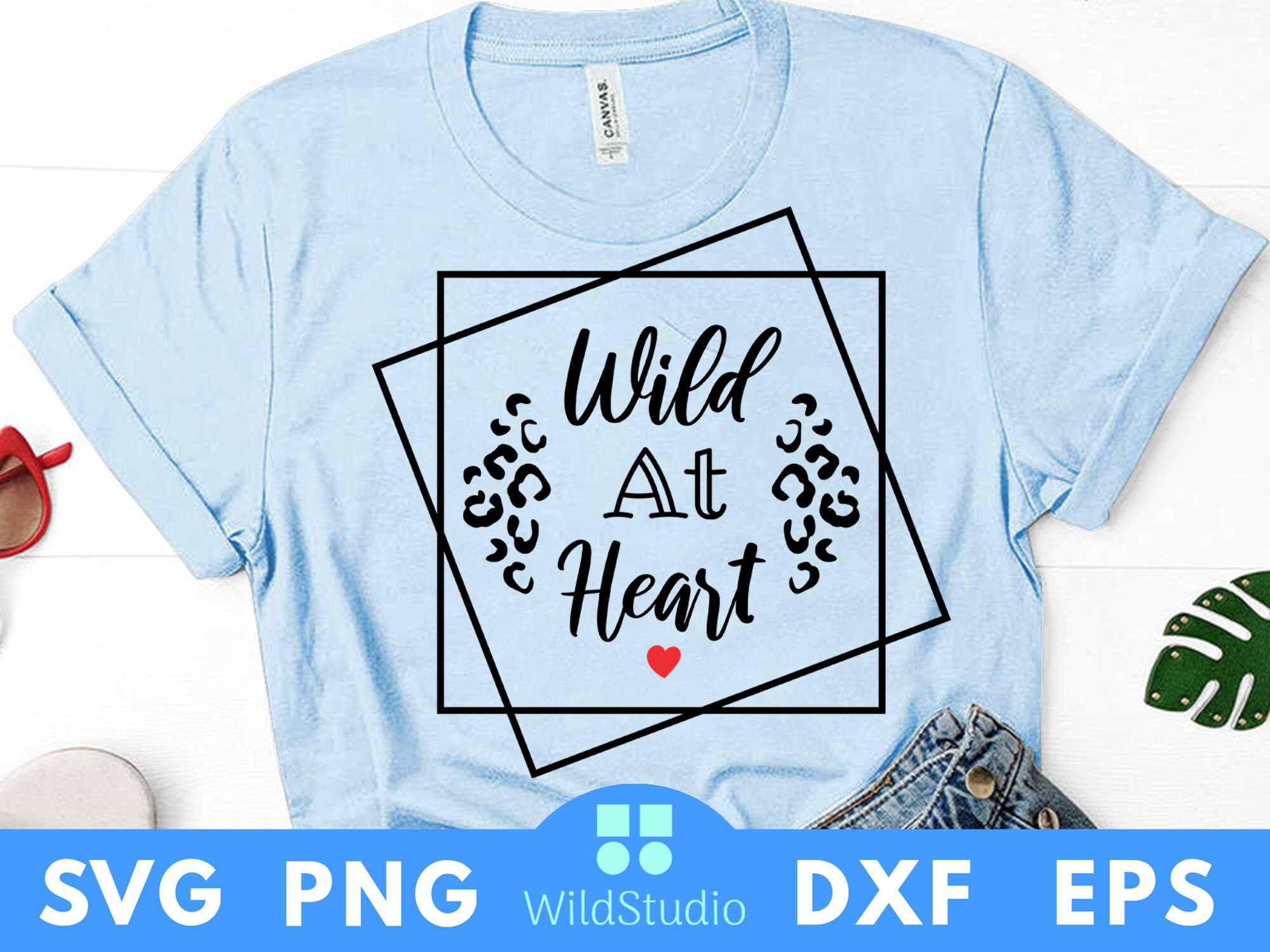 Wild at Heart SVG PNG Young Wild and Free Svg Png Animal - Etsy