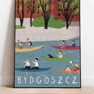 Bydgoszcz. Poland travel poster | Wall Decoration | Polska | Poland | Retro | Print | Poster | Travel Poster | Design Poster