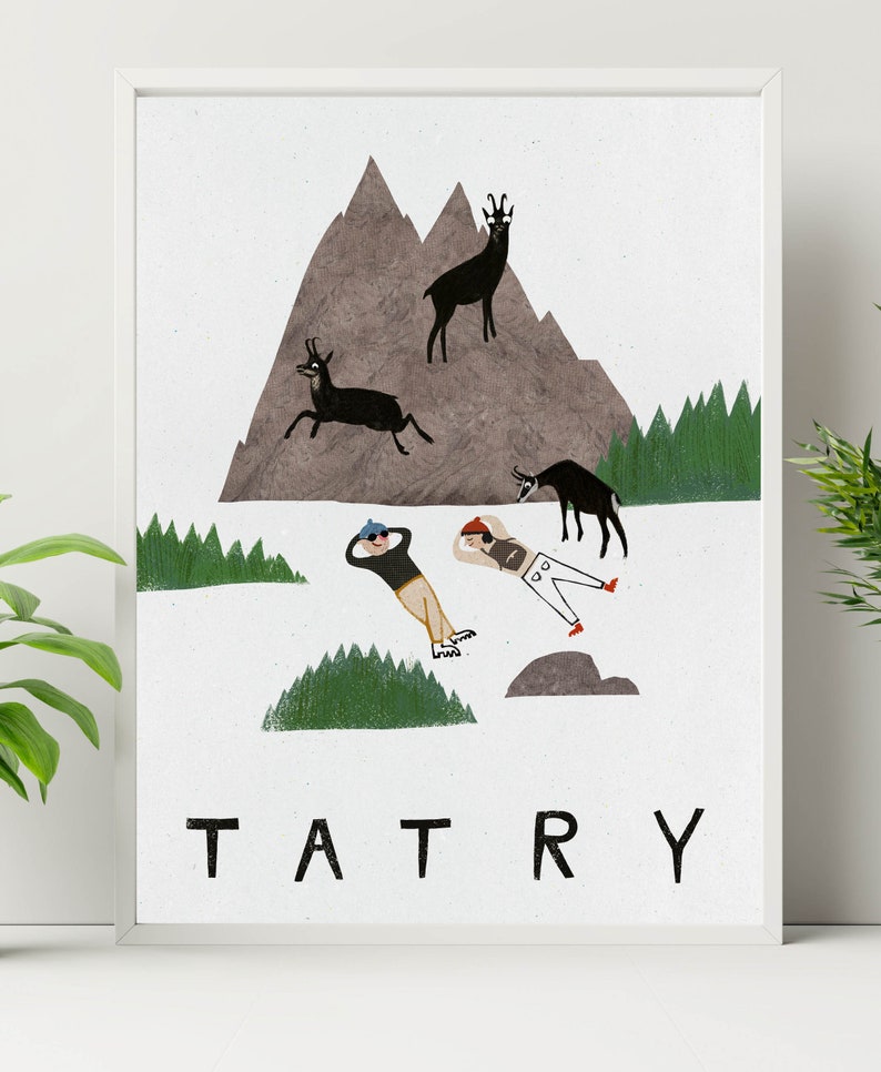 Tatry. Tatra Mountains. Poland travel poster. Wall Decoration. Zakopane. Polska. Poland. Print Poster. Plakat. Podhale. Plakat. Góry image 2