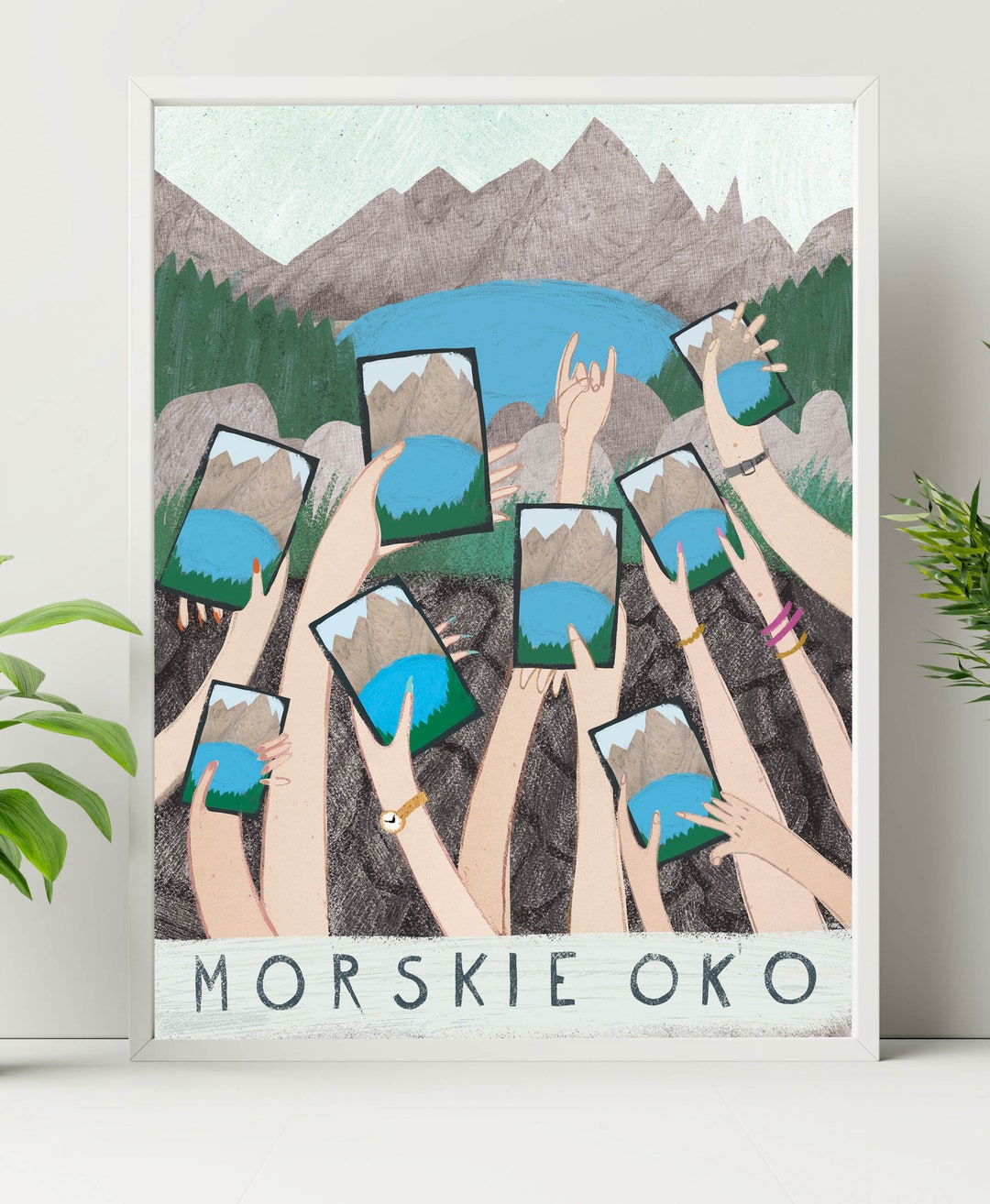 Morskie Oko Poland Travel Poster: Tatra Mountains A…