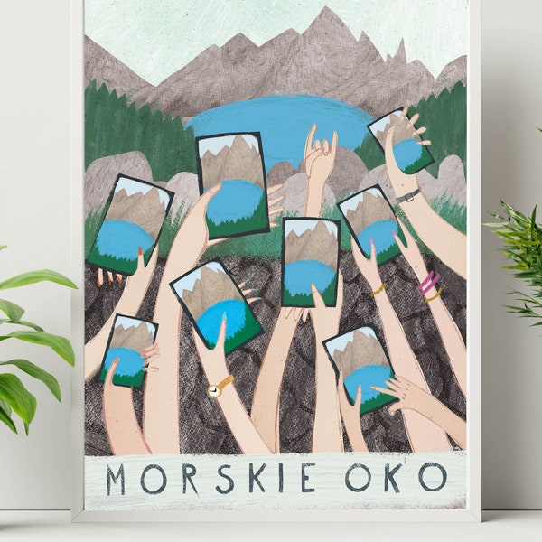 Poland travel poster | Wall Decoration | Tatra Mountains | Zakopane | Polska | Poland|Print|Poster|Travel Poster|Morskie Oko|Tatry|Góry