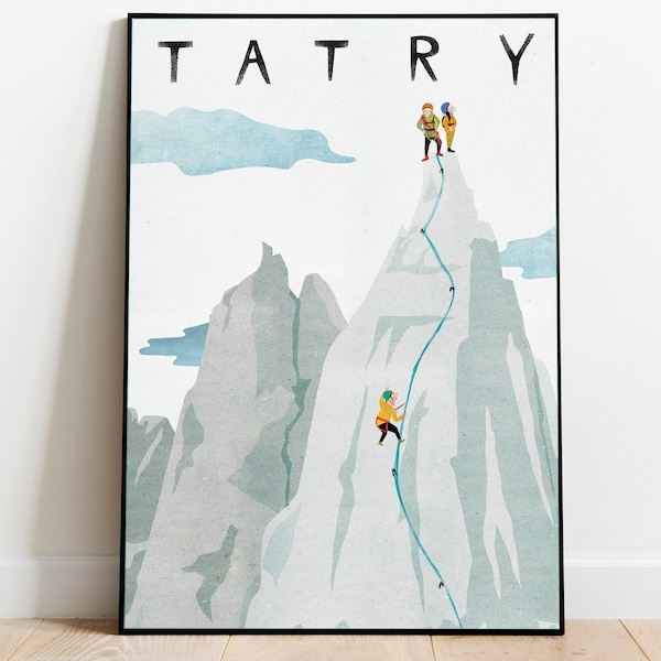 Tatry. Plakat podróżniczy po Polsce. Dekoracja ścienna. Tatry. Boho. Klasyczny. Zakopańczyka. Polska. Polska. Wydrukuj plakat. Podhale. Krwawy. Plakat