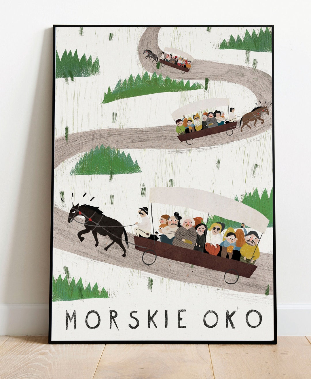 Morskie Oko Poland Travel Poster: Tatr…