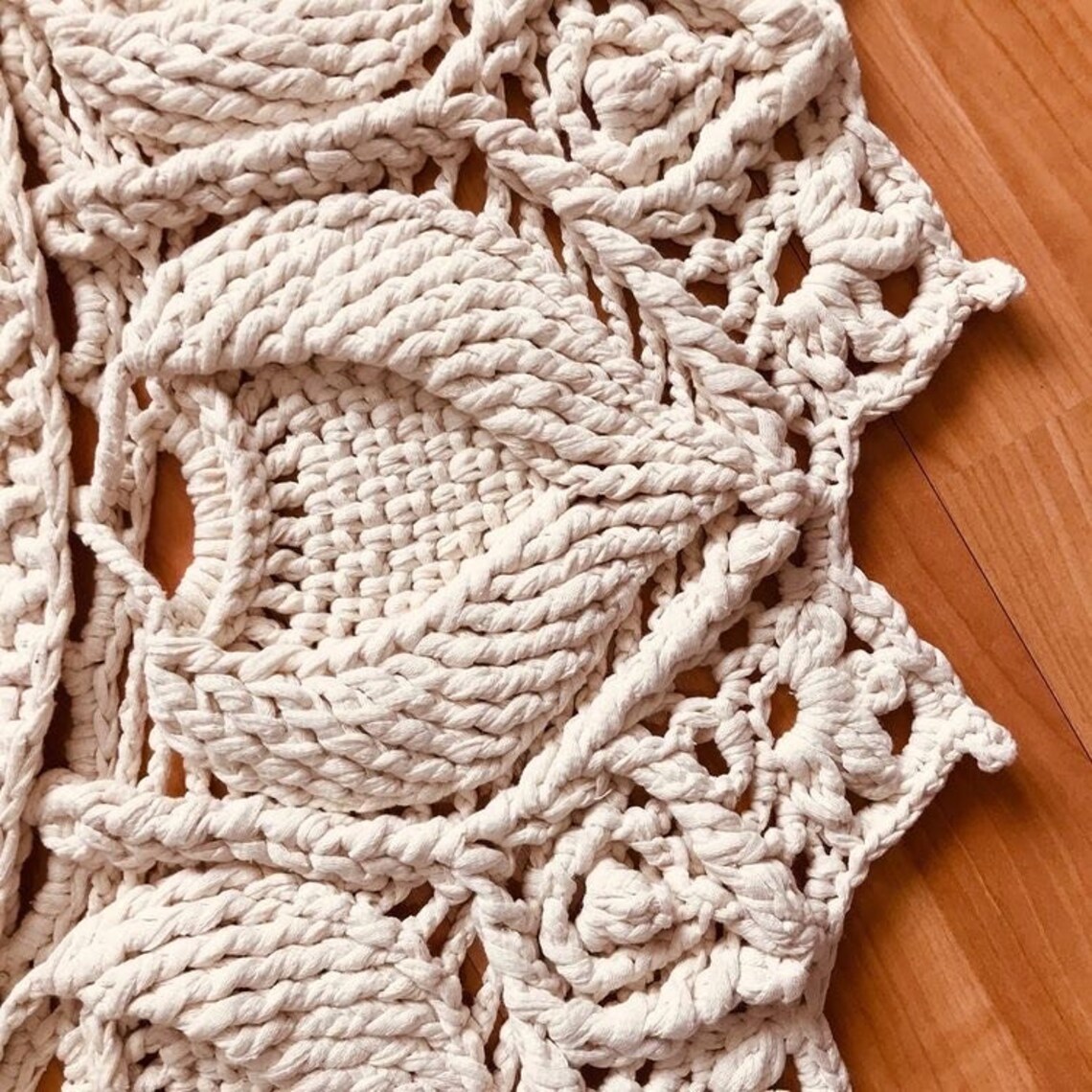 Macrame Carpet Round Crochet Carpet Floor Rug Decorative Etsy