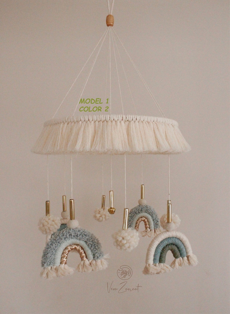 Nursery Mobile Macrame Cradle To Crib Mobile Cradle Toy Baby Bed Mobile Crib Toy