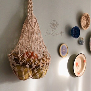 Macrame Fruit Basket, Macrame Basket, Fruit Basket, Basket