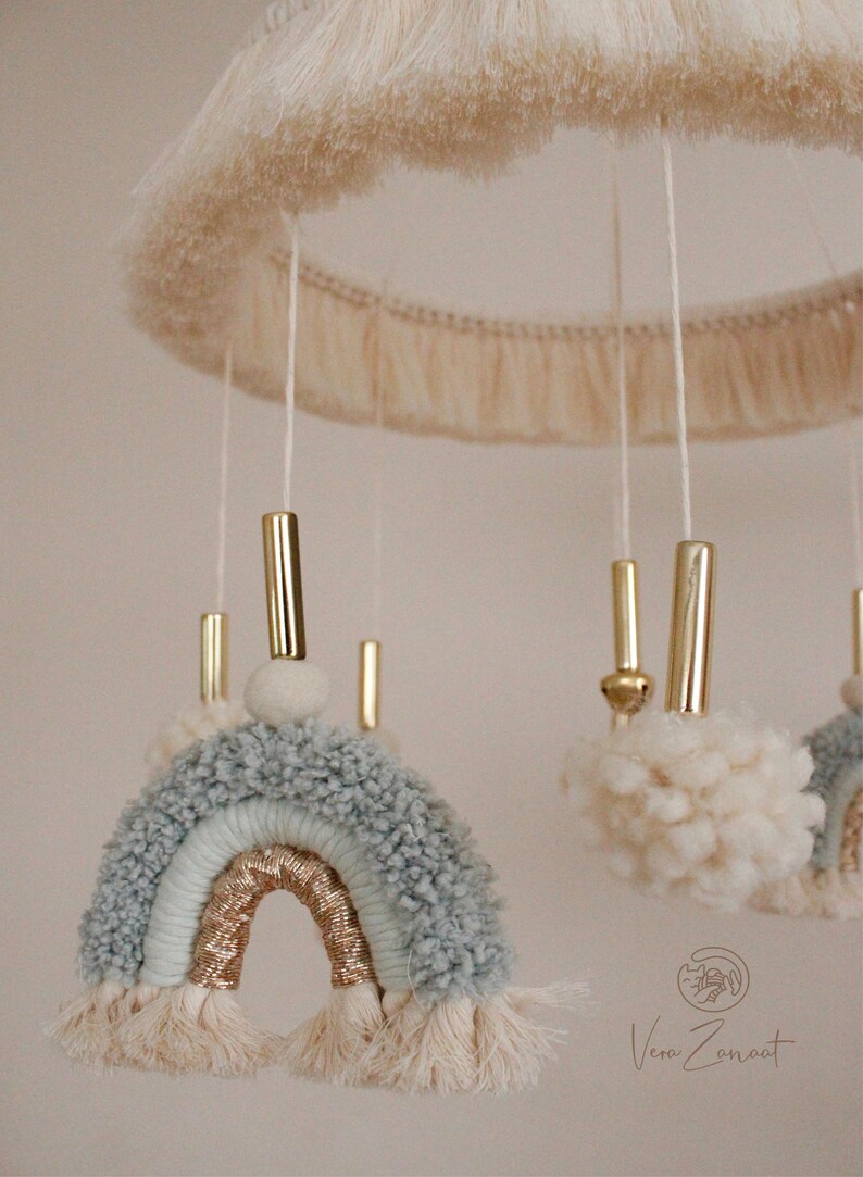 Nursery Mobile Macrame Cradle To Crib Mobile Cradle Toy Baby Bed Mobile Crib Toy