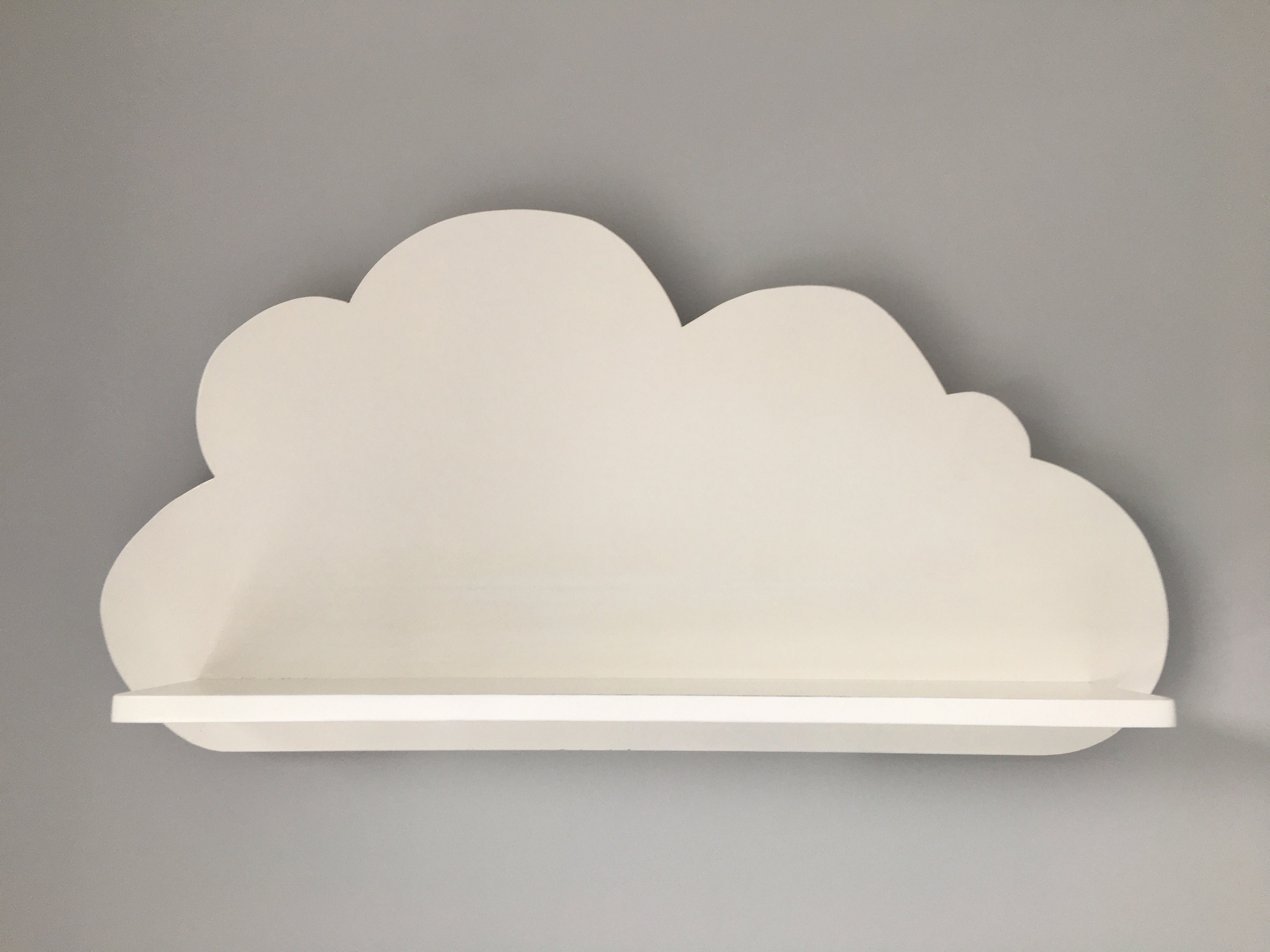 Floating Cloud Shelves 1 Pair in White for a Childrens - Etsy UK