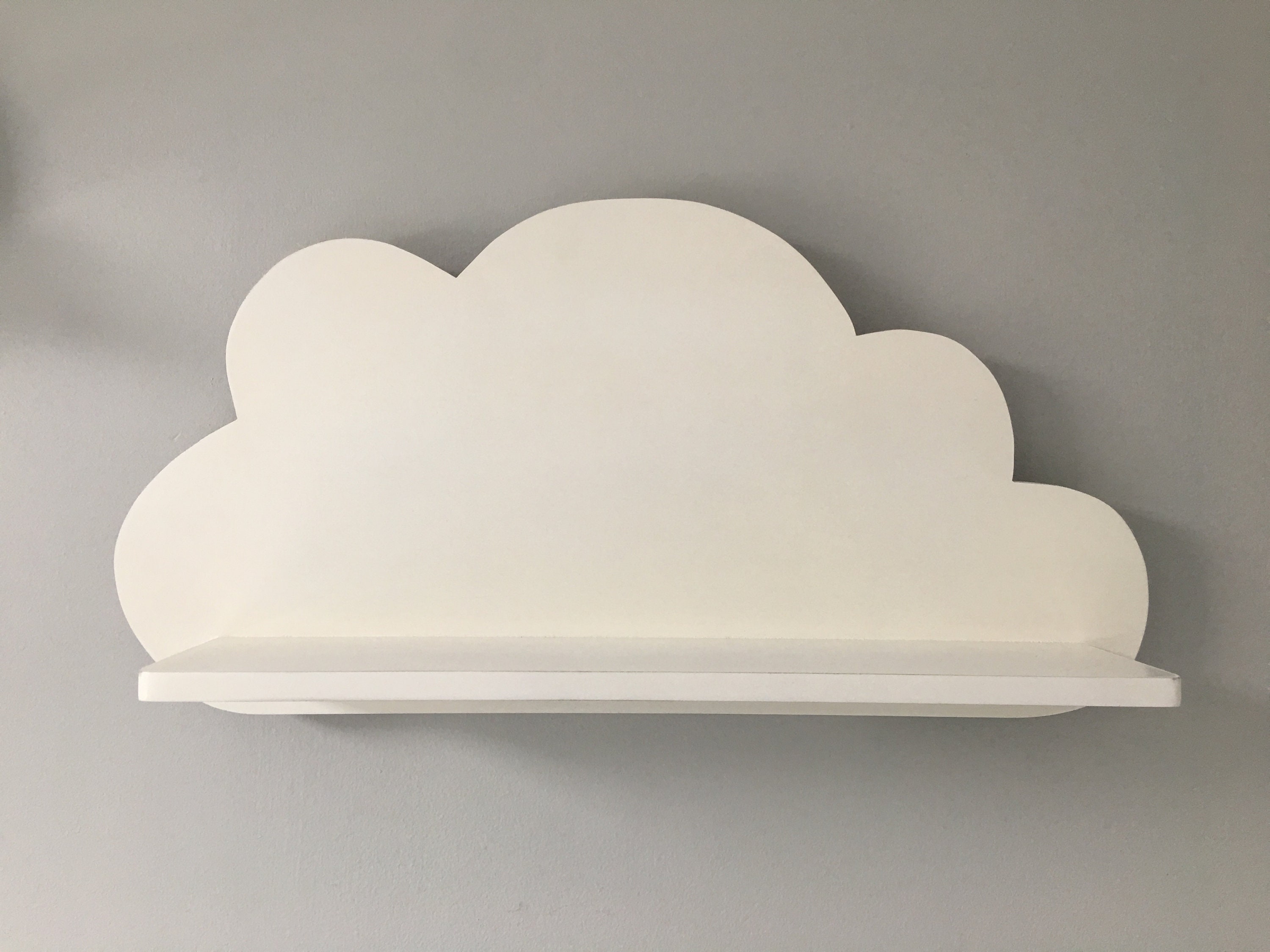 Floating Cloud Shelves 1 Pair in White for a Childrens - Etsy UK