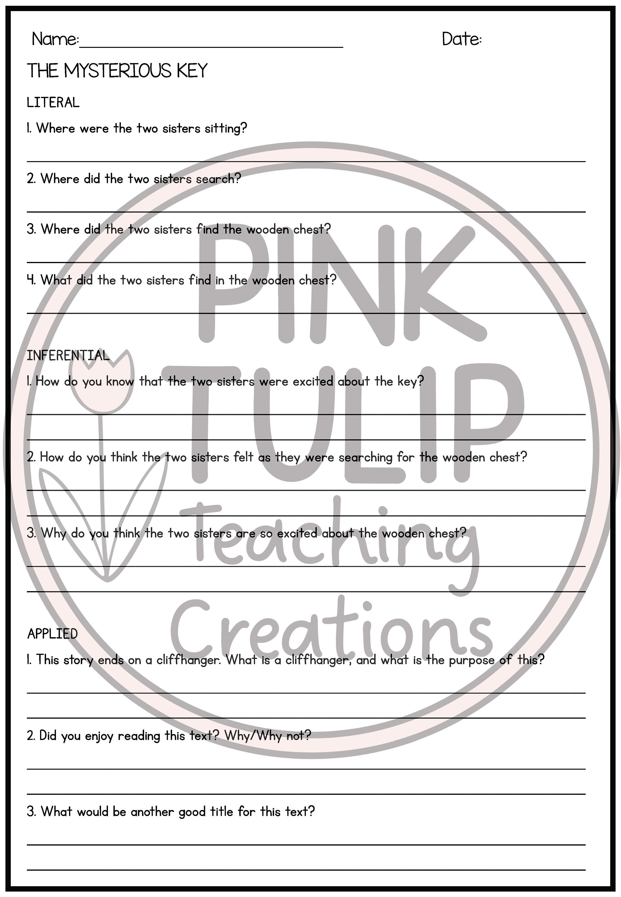 Comprehension Worksheets Reading Strategies Set 10 Etsy Comprehension Worksheets Reading Strategies Set 10 Etsy