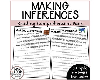 Making Inferences and Drawing Conclusions - Reading Worksheet Pack