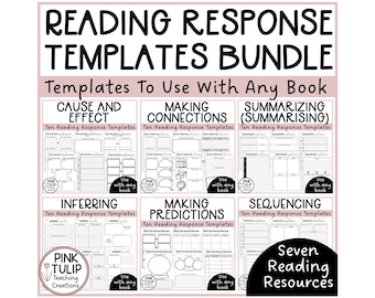 Reading Response Templates - Reading Strategies Bundle