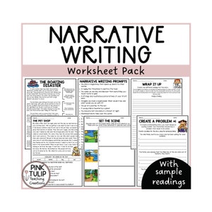 Narrative Writing Worksheet Pack - No Prep Lesson Ideas