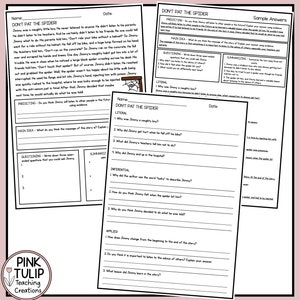 30 Page Reading Strategy Comprehension Pack - Etsy