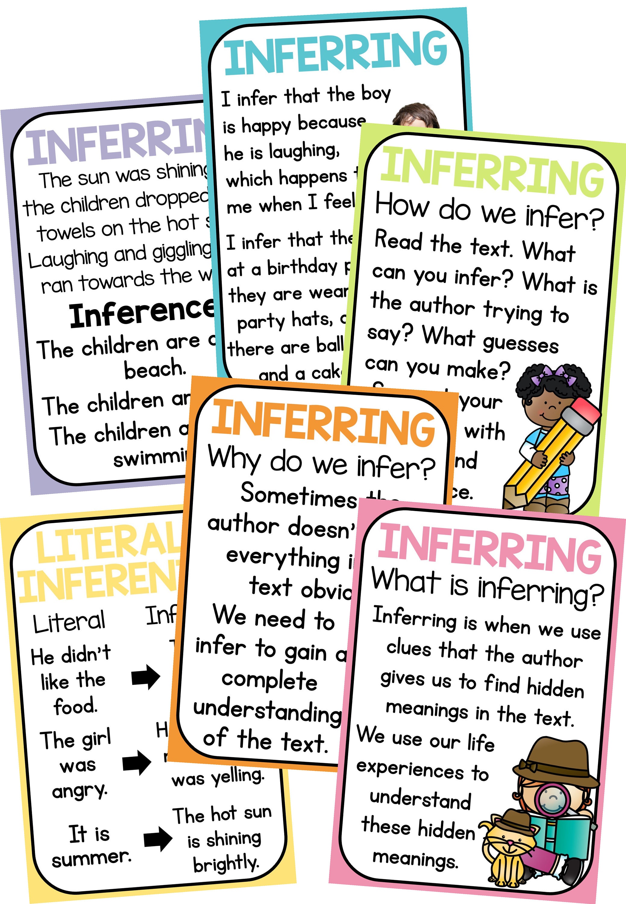 Making Inferences (inferring) Reading Posters - Classroom Decor - Etsy