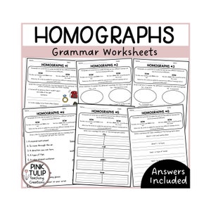 Homographs - Worksheet Pack With Answers