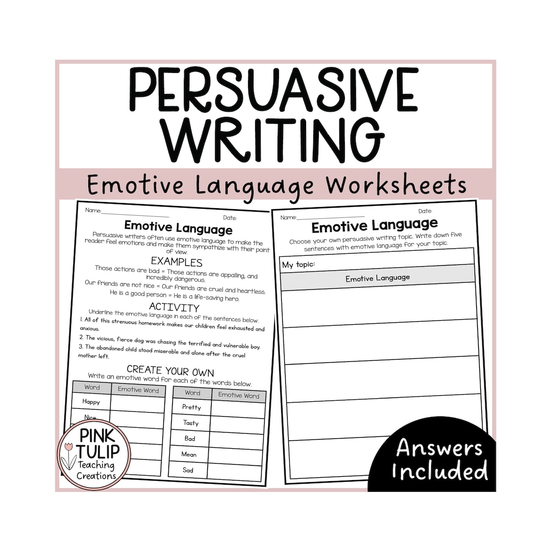 Emotive Language Persuasive Writing Worksheets Download Now Etsy emotive-language-persuasive-writing-worksheets-download-now-etsy