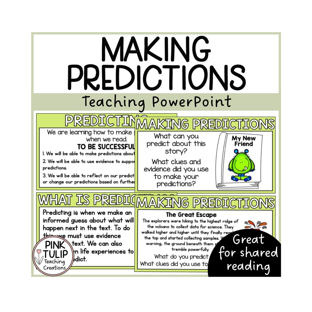 Making Predictions (predicting) Reading Strategy Powerpoint - Guided ...