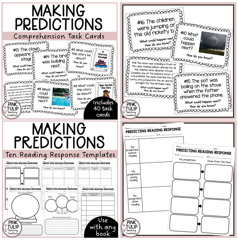 Making Predictions (predicting) - Reading Comprehension Bundle - Etsy
