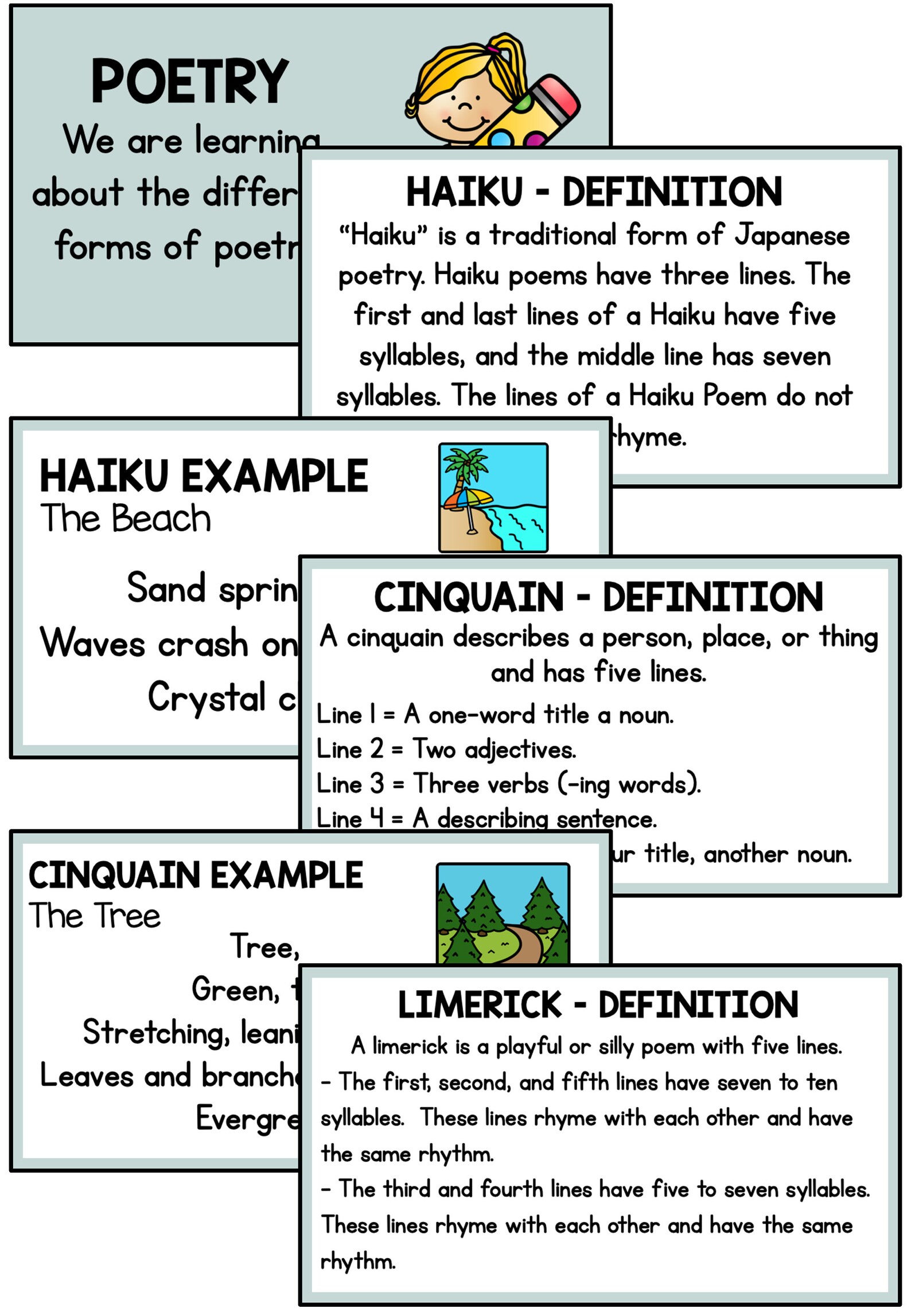 Poetry Text Reading Writing Powerpoint Presentation - Guided Teaching ...