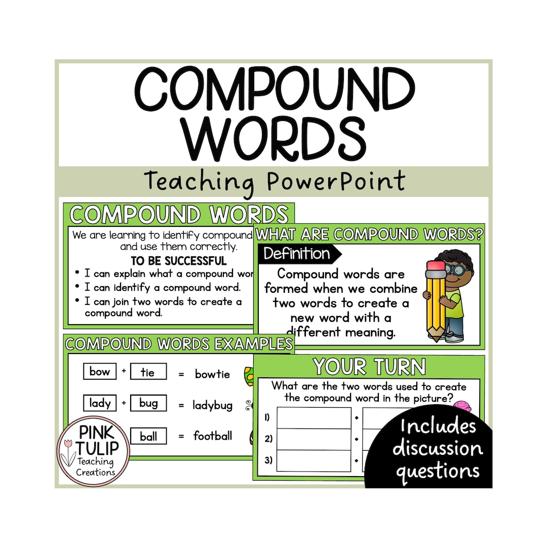 Compound Words Powerpoint - Guided Teaching - Etsy