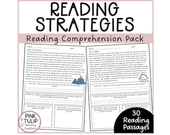 30 Page Reading Strategy Comprehension Pack