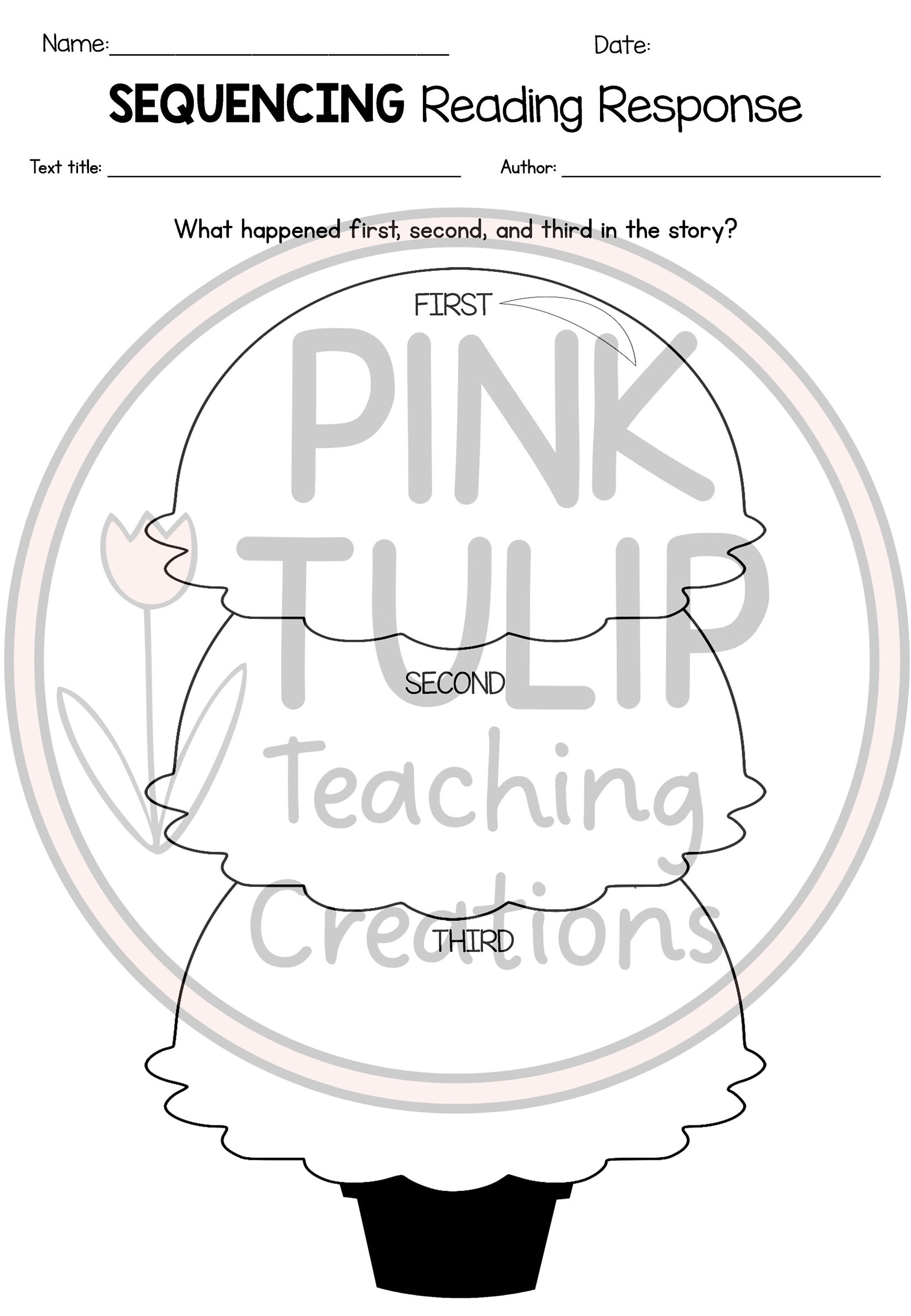 Sequencing Reading Response Package - Templates for Any Book - Etsy
