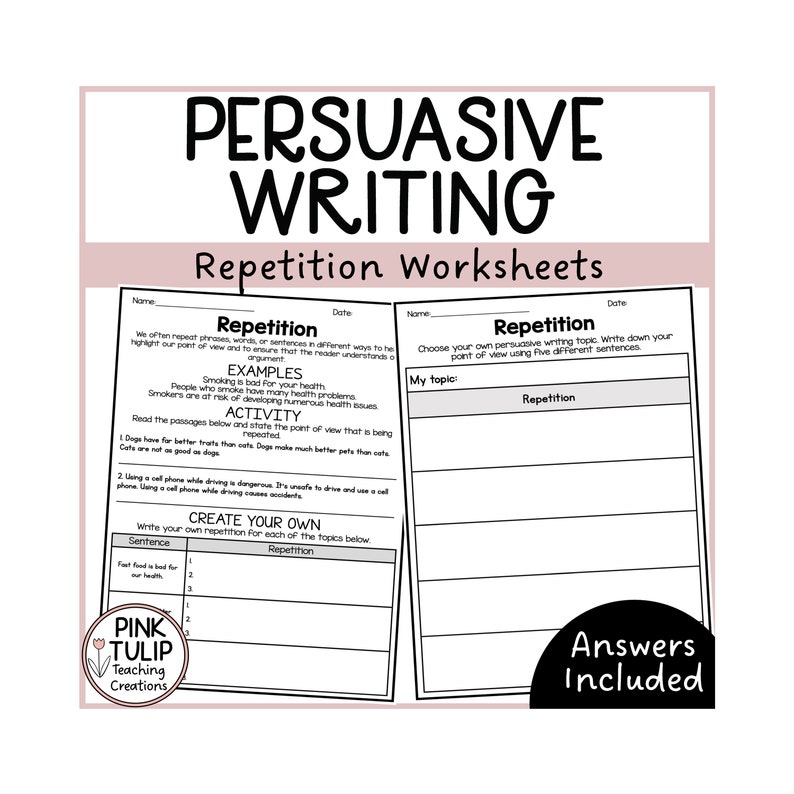 Repetition Persuasive Writing Worksheets Etsy repetition-persuasive-writing-worksheets-etsy
