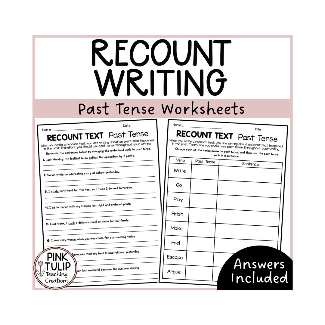 Past Tense Worksheets, ESL Worksheets